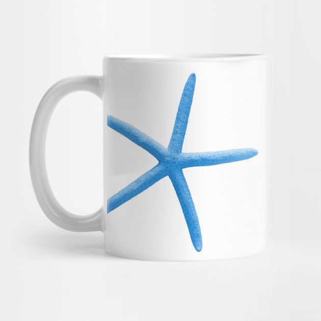 Starfish, Aqua Blue by PixDezines